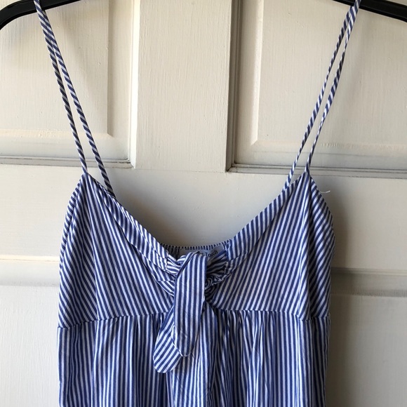 Velvet Torch Blue and White Striped Midi Dress - Picture 4 of 7